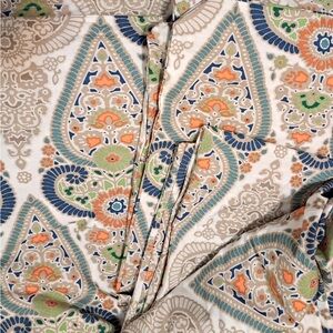 Pottery Barn Multicolor Paisley Duvet Cover